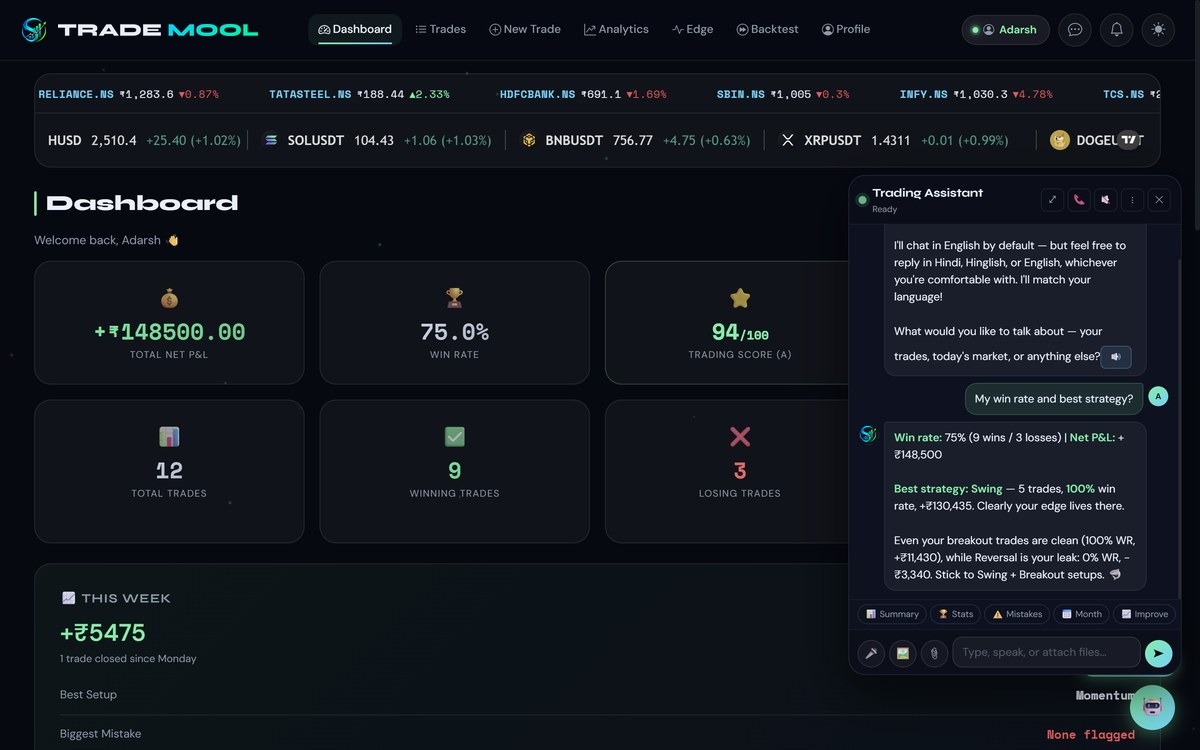 AI coach chat screen